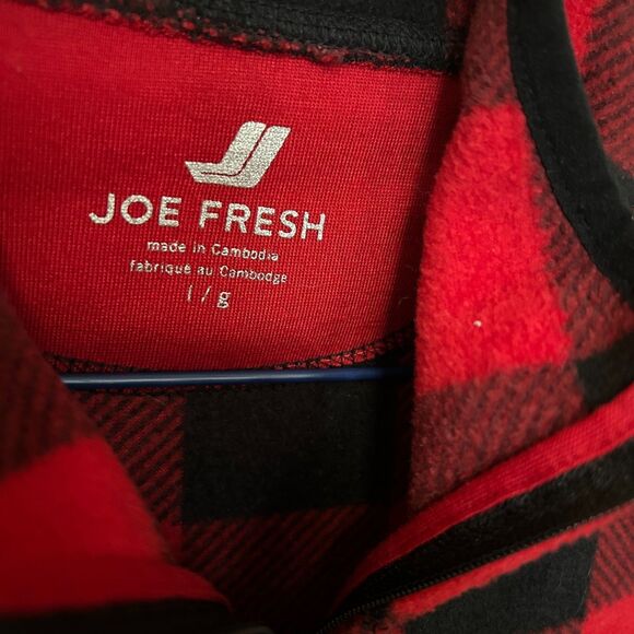 Joe Fresh Women's Buffalo Check Flannel Shacket Size Large #C1624 - Picture 5 of 7